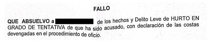 captura de caso de éxito por delito de hurto con tentativa en Barcelona